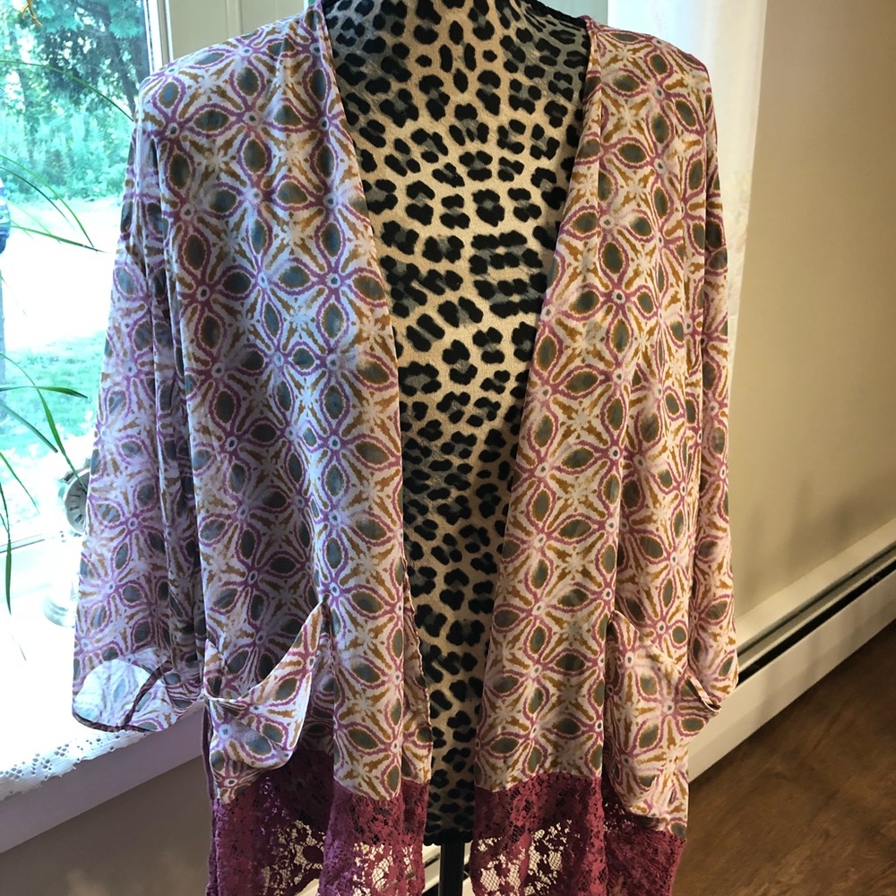 LOGO brand kimono